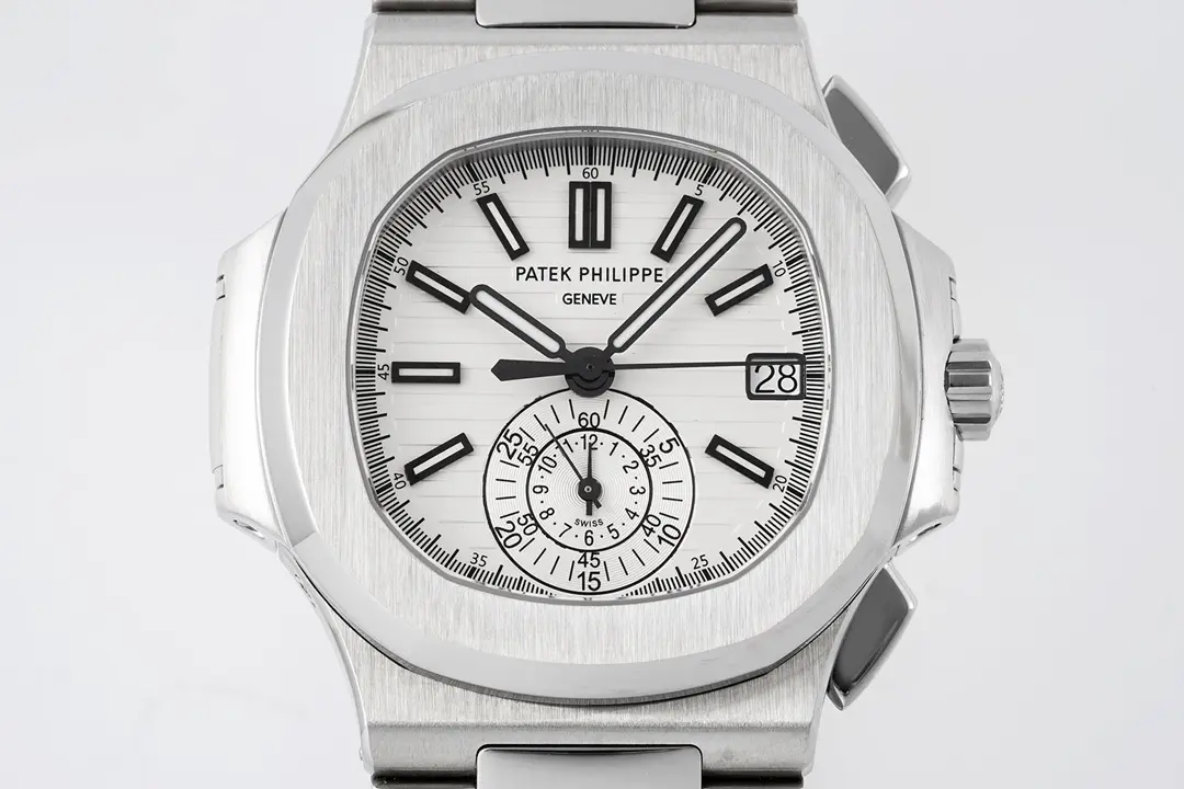 MP Factory Patek Philippe 5980 Silver Chronograph Super Clone Replica Watch - 图片 2