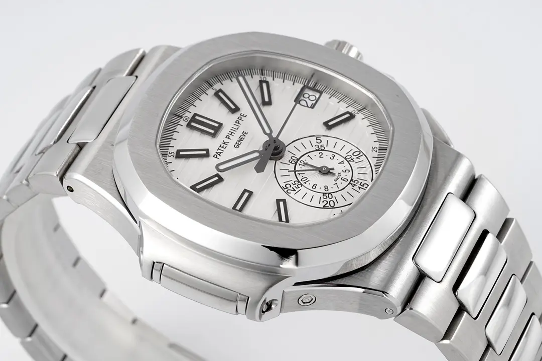 MP Factory Patek Philippe 5980 Silver Chronograph Super Clone Replica Watch - 图片 5