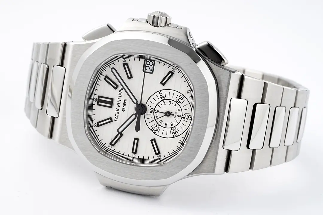 MP Factory Patek Philippe 5980 Silver Chronograph Super Clone Replica Watch - 图片 6