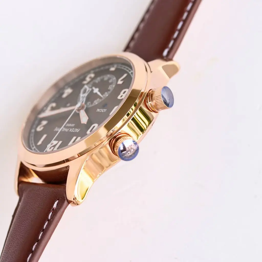 MP Factory Patek Philippe Calatrava 5524 Rose Gold Brown Super Clone Replica Watch - 图片 6