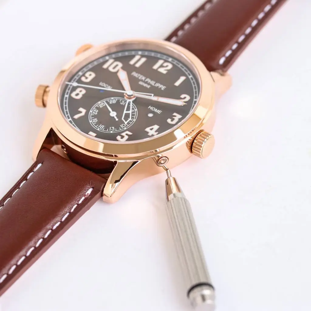 MP Factory Patek Philippe Calatrava 5524 Rose Gold Brown Super Clone Replica Watch - 图片 8