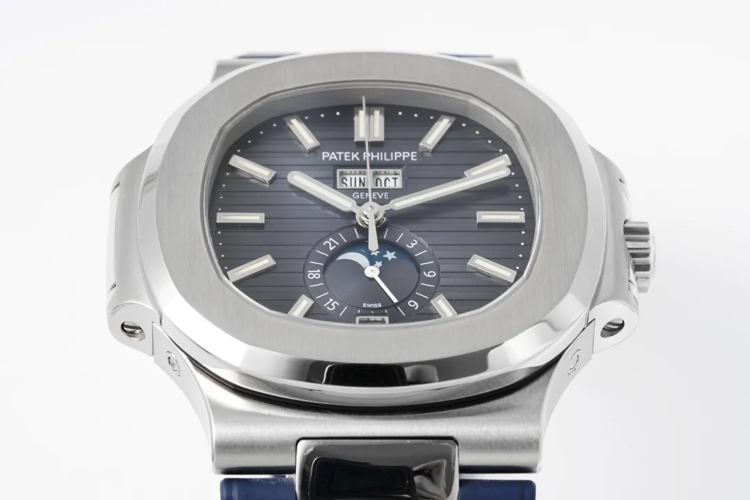 MP Factory Patek Philippe Nautilus 5726/1A Blue Rubber Super Clone Replica Watch - 图片 3