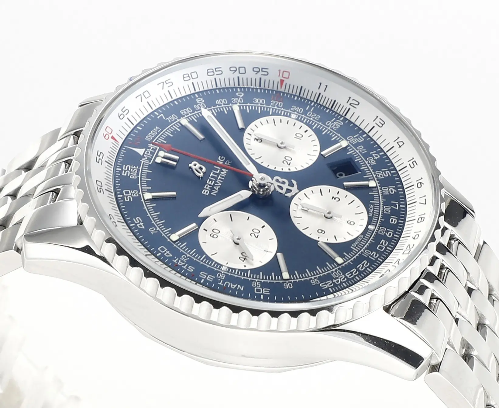 OM Factory Breitling Navitimer 1 B01 Chronograph Blue Steel – Premium Super Clone Watch - 图片 3