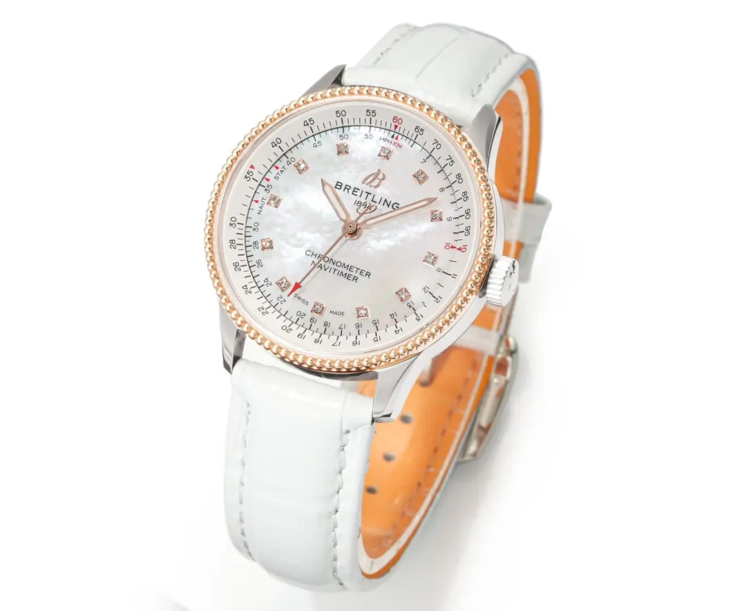 OM Factory Breitling Navitimer Automatic White Leather – Premium Super Clone Watch - 图片 2