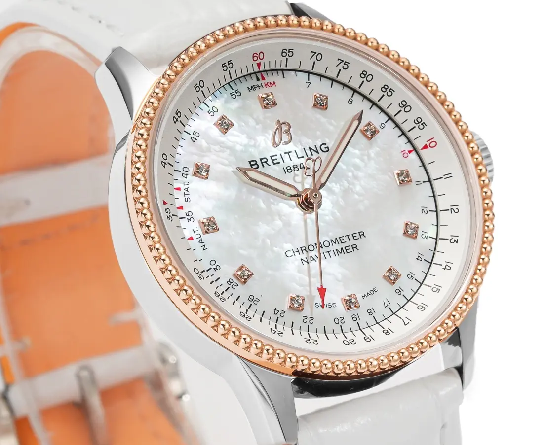 OM Factory Breitling Navitimer Automatic White Leather – Premium Super Clone Watch - 图片 5