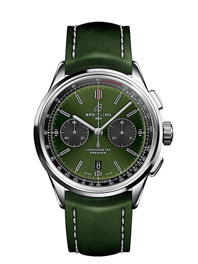 OM Factory Breitling Premier B01 Chronograph Green Leather – Super Clone Watch Masterpiece - 图片 3