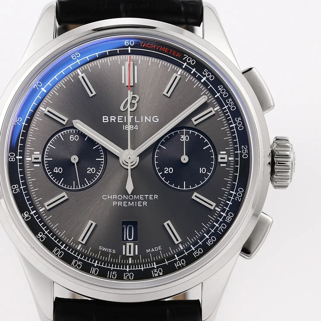 OM Factory Breitling Premier B01 Chronograph Grey Dial – Super Clone Luxury Watch - 图片 5