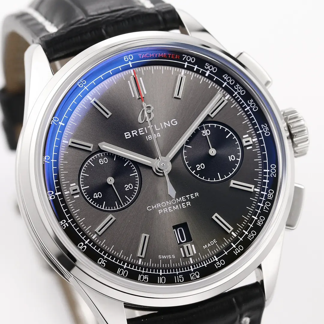 OM Factory Breitling Premier B01 Chronograph Grey Dial – Super Clone Luxury Watch - 图片 7