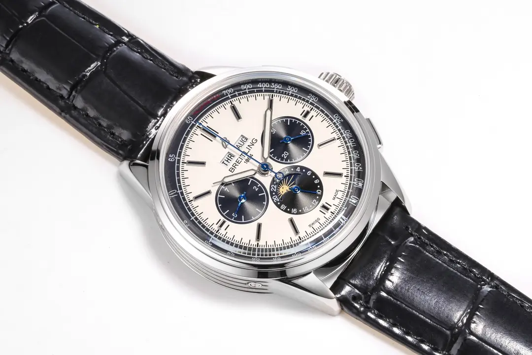 OM Factory Breitling Premier B25 Chronograph Blue Dial Leather – Super Clone Watches - 图片 6