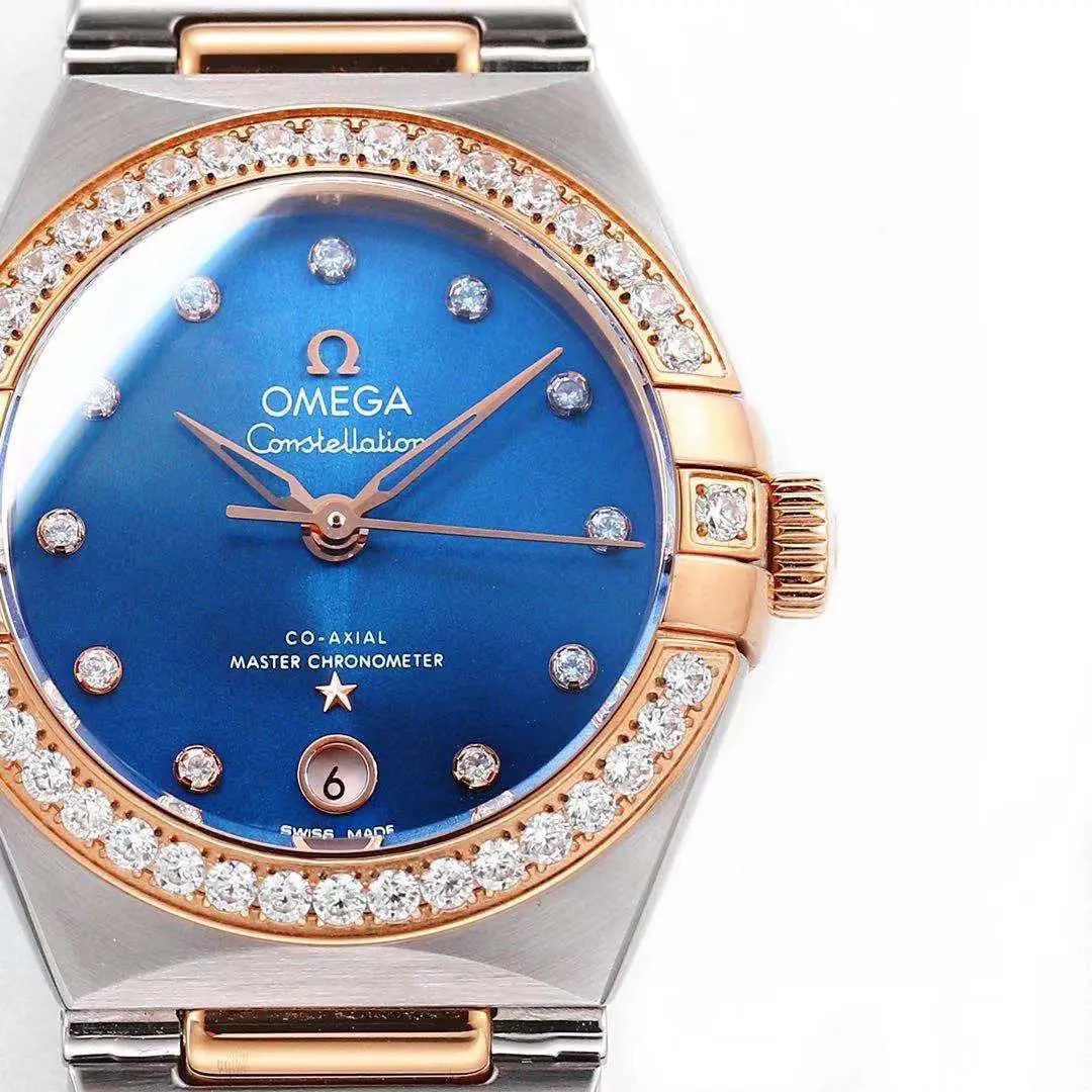Omega Constellation 29mm Blue Dial Two-Tone VSF Watch Replica – Premium Quality VSF Timepiece - 图片 5