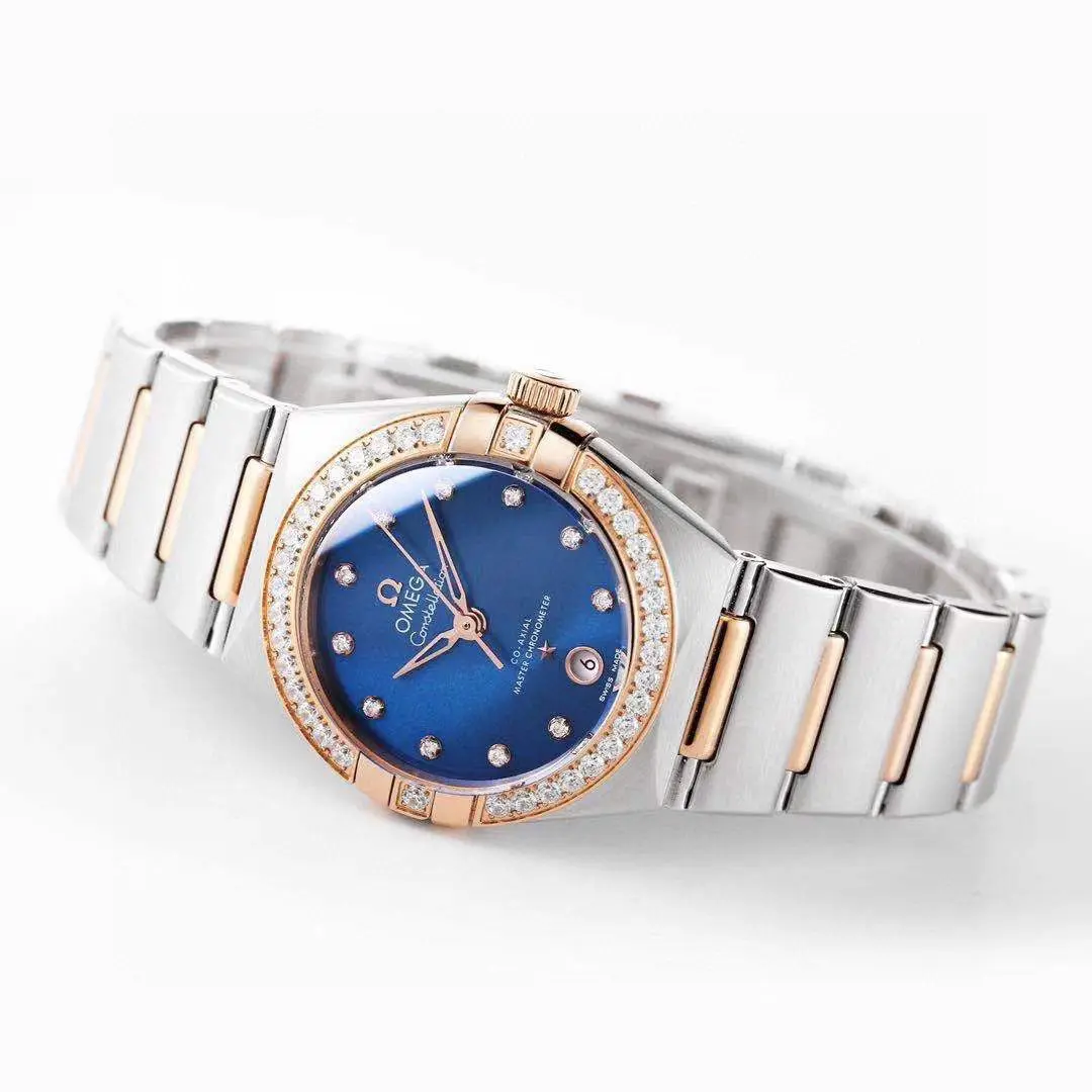 Omega Constellation 29mm Blue Dial Two-Tone VSF Watch Replica – Premium Quality VSF Timepiece - 图片 7