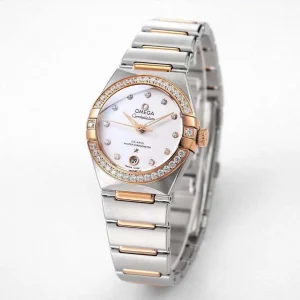 Omega Constellation 29mm White Dial Two-Tone VSF Watch Replica – Premium Quality