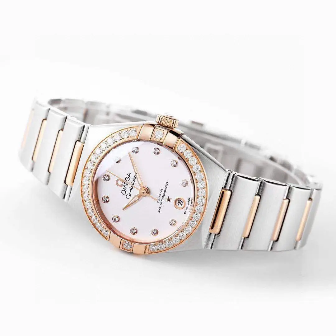 Omega Constellation 29mm White Dial Two-Tone VSF Watch Replica – Premium Quality - 图片 3