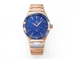 OMEGA Constellation 41mm Blue Rose Gold VSF Replica Watch