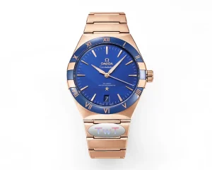 OMEGA Constellation 41mm Blue Rose Gold VSF Replica Watch
