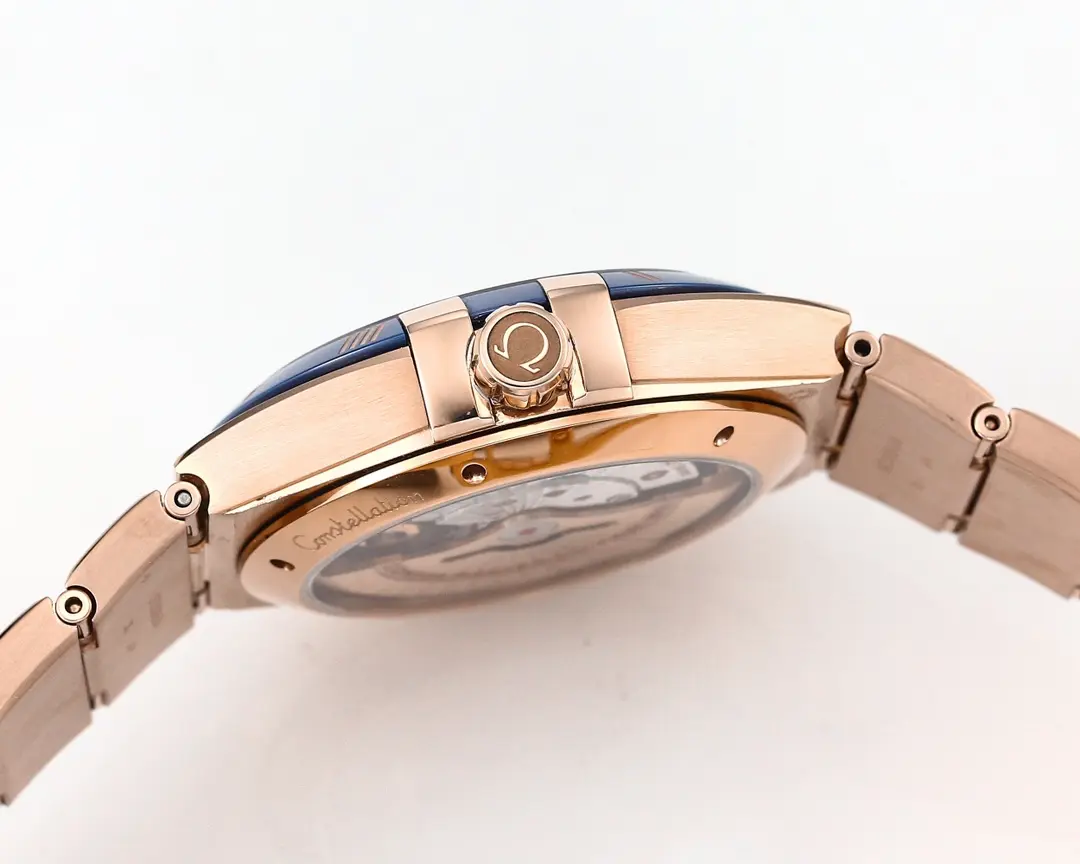 OMEGA Constellation 41mm Blue Rose Gold VSF Replica Watch - 图片 6