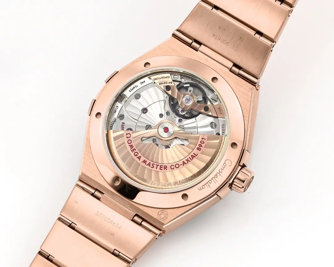 OMEGA Constellation 41mm Blue Rose Gold VSF Replica Watch - 图片 8