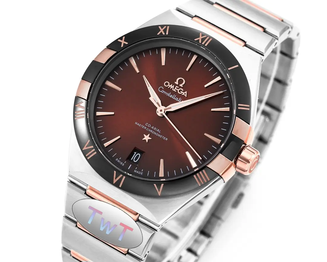 OMEGA Constellation 41mm Burgundy Dial Steel Replica – VSF Watch Collection - 图片 2