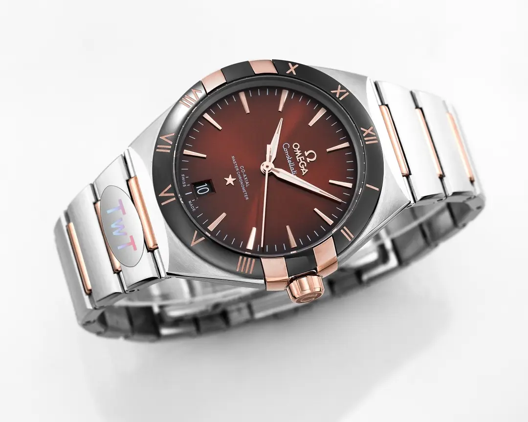 OMEGA Constellation 41mm Burgundy Dial Steel Replica – VSF Watch Collection - 图片 4