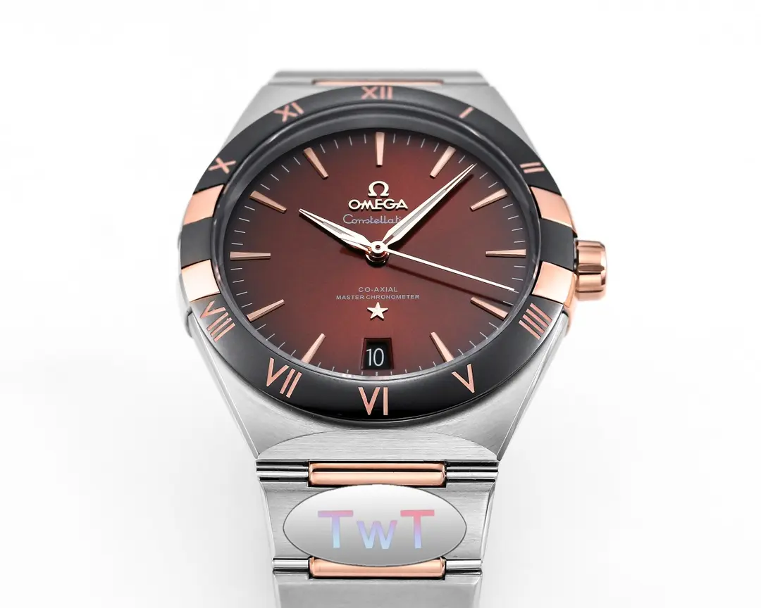 OMEGA Constellation 41mm Burgundy Dial Steel Replica – VSF Watch Collection - 图片 5