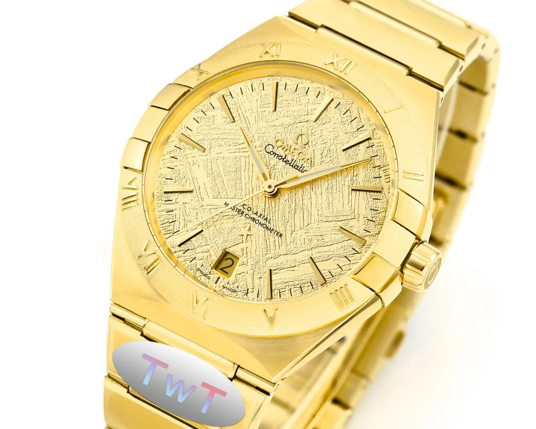 OMEGA Constellation 41mm Gold Ceramic Watch – Premium VSF Watch Replica from Trusted Source - 图片 2
