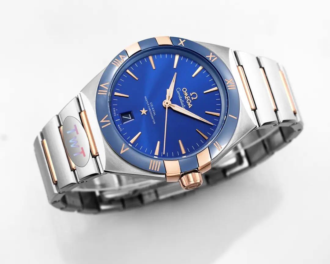 Omega Constellation Blue Dial Ceramic Watch – Premium VSF Replica - 图片 3