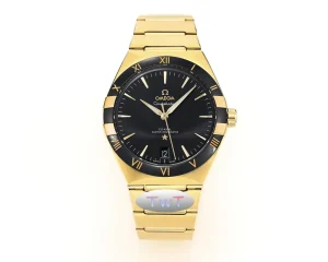 OMEGA Constellation Ceramic Bezel Gold Black VSF Replica Watch