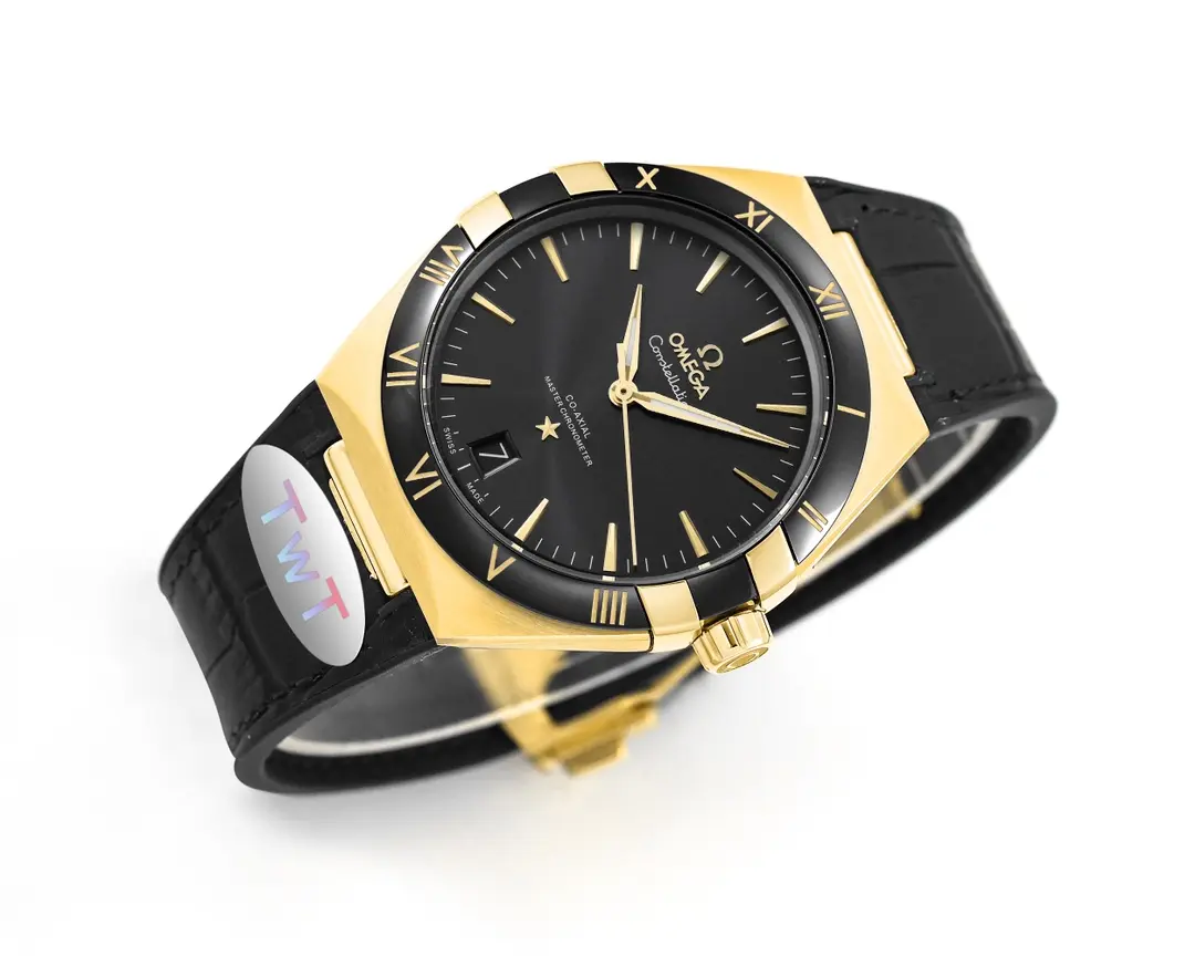 OMEGA Constellation Meteorite Black VSF Watch Replica - 图片 4