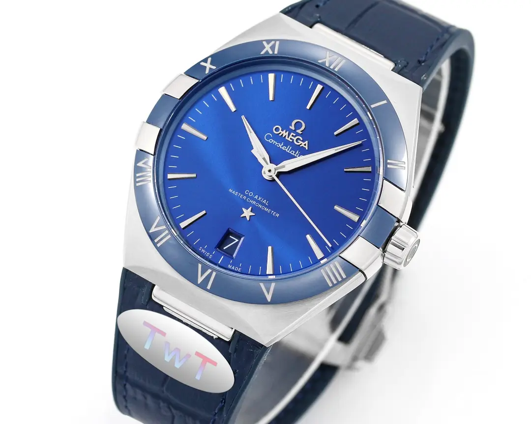 OMEGA Constellation Meteorite Blue Dial VSF Watch Replica - 图片 2