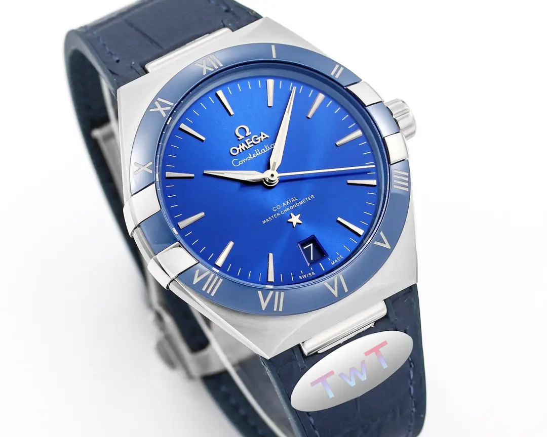 OMEGA Constellation Meteorite Blue Dial VSF Watch Replica - 图片 3