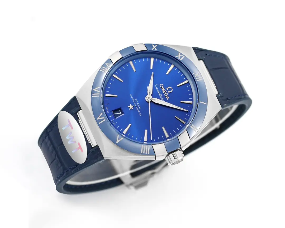 OMEGA Constellation Meteorite Blue Dial VSF Watch Replica - 图片 4