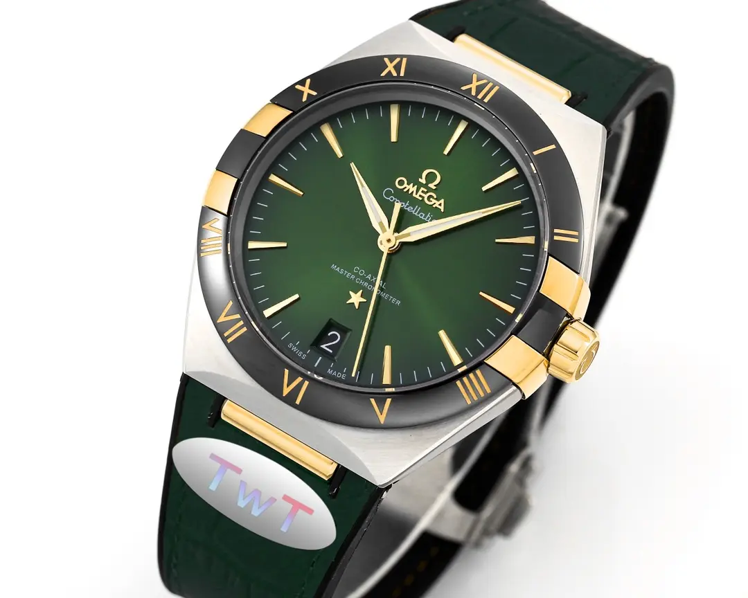 OMEGA Constellation Meteorite Green VSF Watch Replica - 图片 2