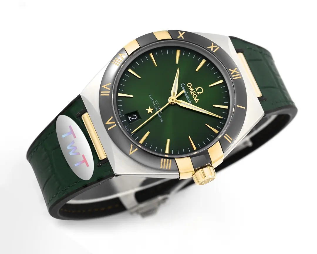 OMEGA Constellation Meteorite Green VSF Watch Replica - 图片 4