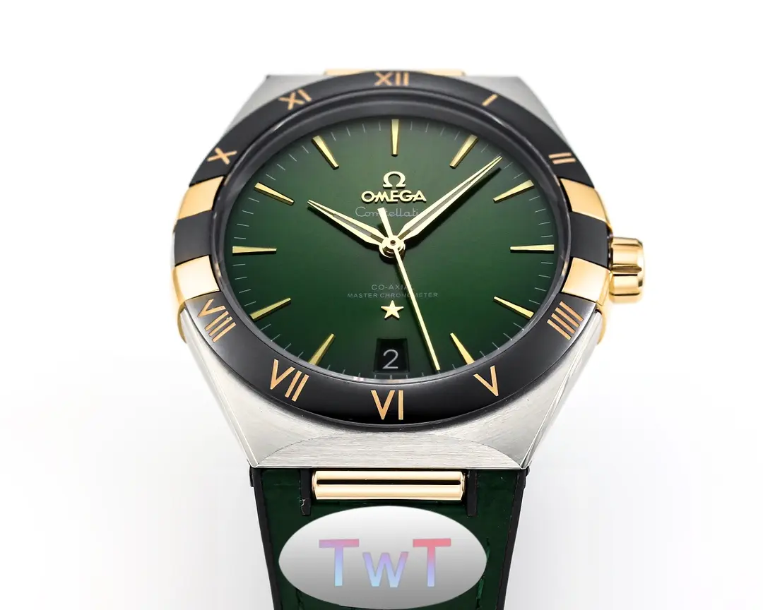 OMEGA Constellation Meteorite Green VSF Watch Replica - 图片 5