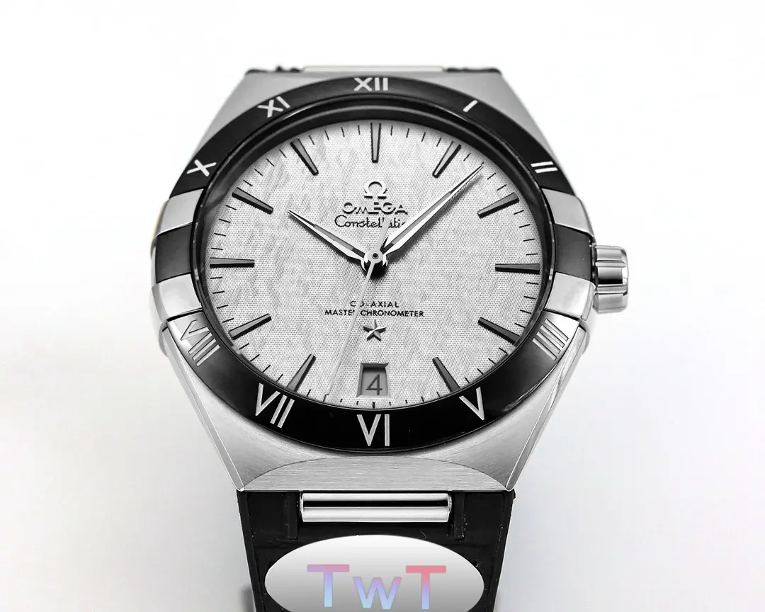 OMEGA Constellation Meteorite Watch Black Leather VSF Luxury Replica - 图片 5
