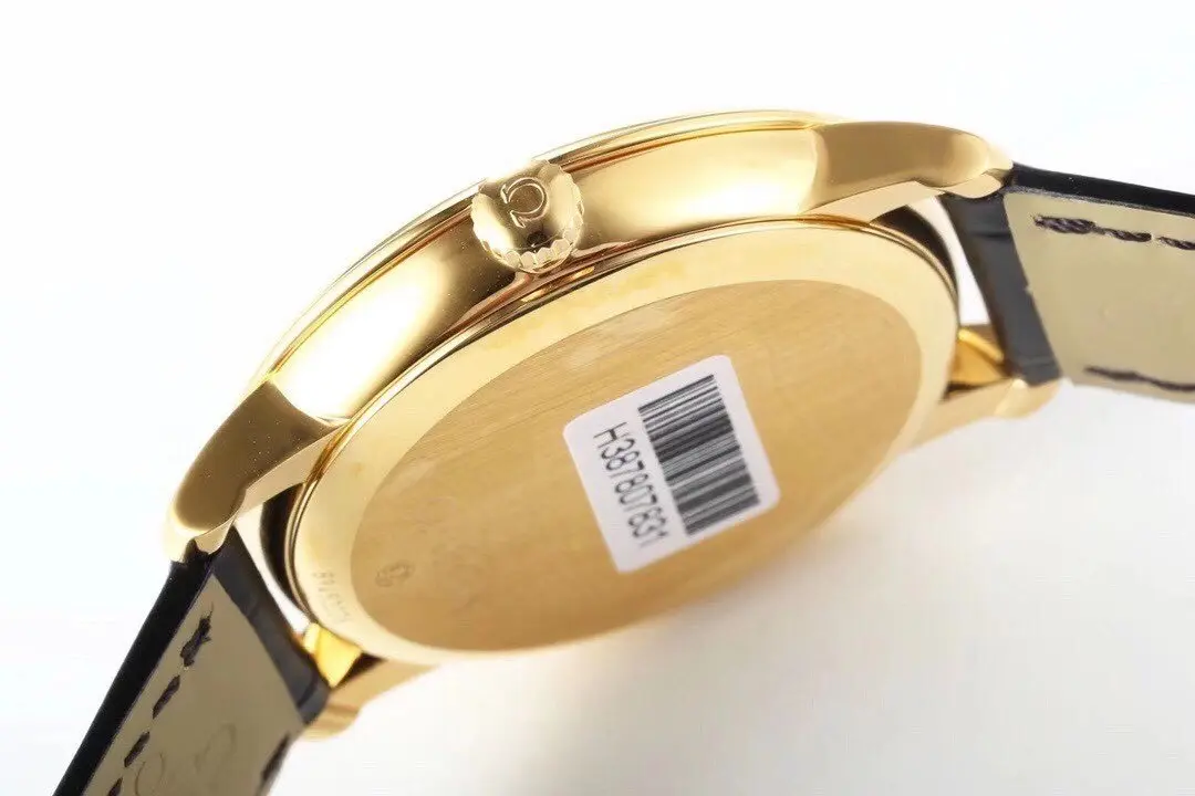 Omega De Ville Gold Watch Black Strap - 图片 5