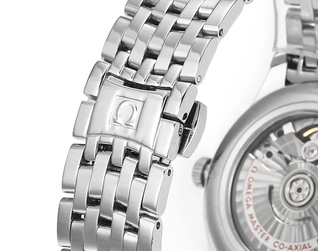 Omega De Ville Prestige Red Dial Steel Watch - 图片 4