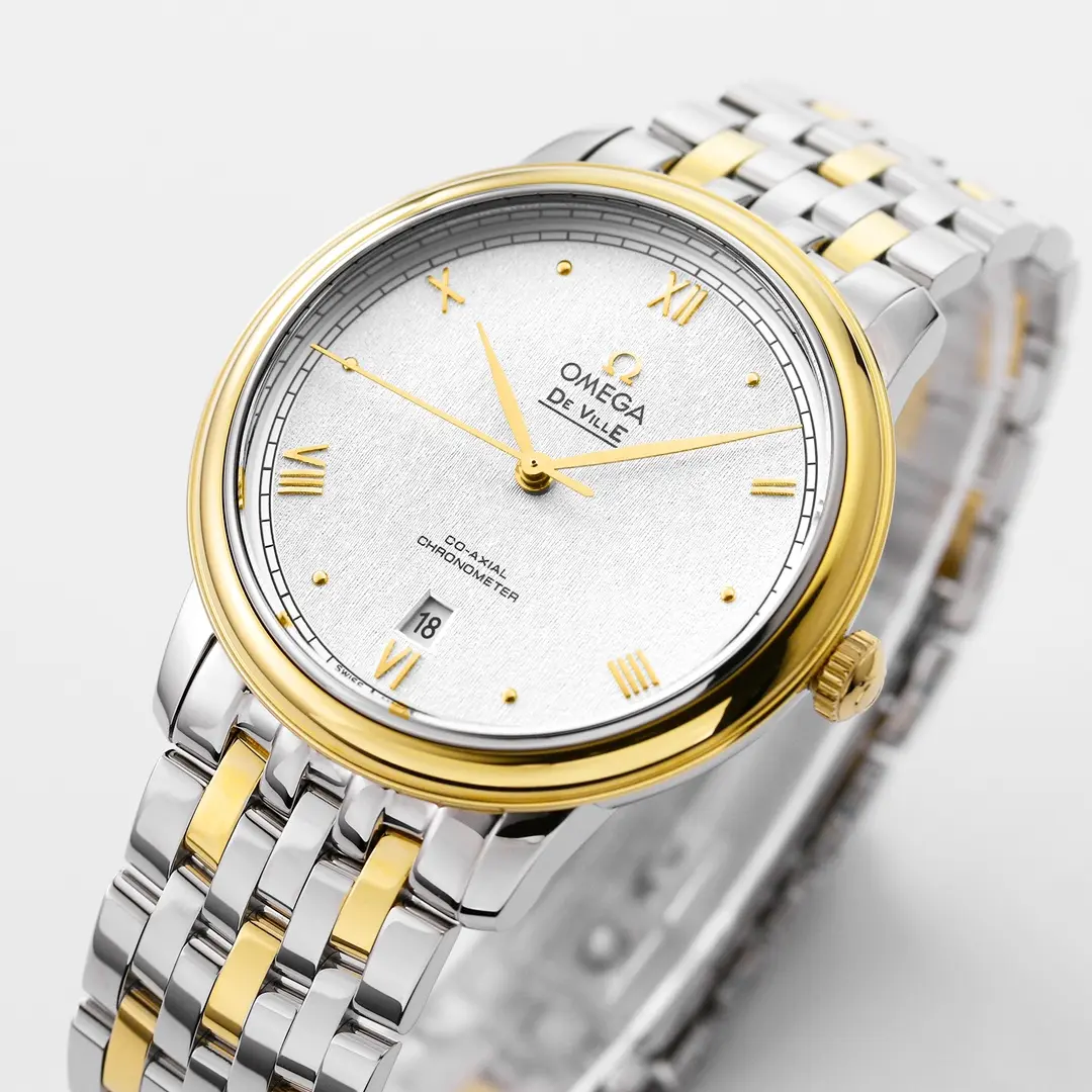 Omega De Ville Prestige Silver Two-Tone Watch - 图片 6
