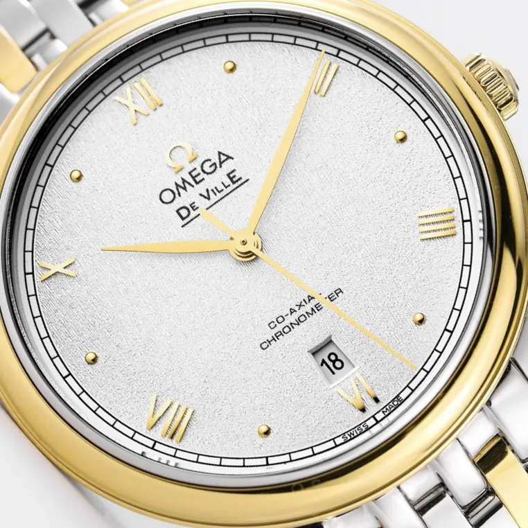Omega De Ville Prestige Silver Two-Tone Watch - 图片 9