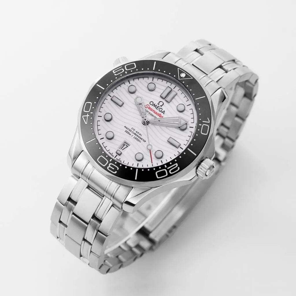 VS Factory Omega Seamaster 300M White Dial Steel Bracelet – High-Quality VSF Watches - 图片 2
