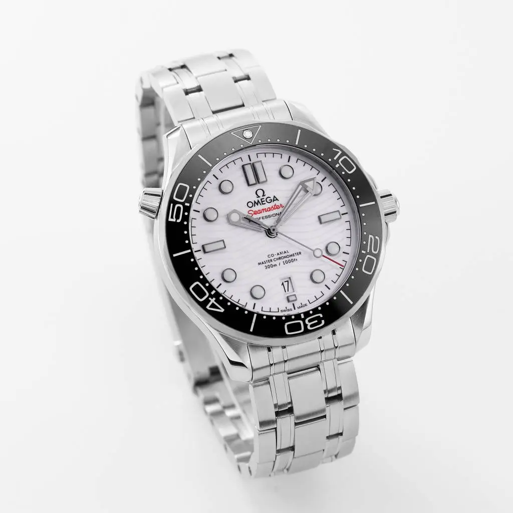 VS Factory Omega Seamaster 300M White Dial Steel Bracelet – High-Quality VSF Watches - 图片 3