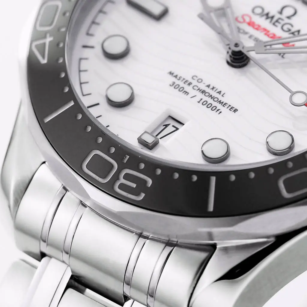 VS Factory Omega Seamaster 300M White Dial Steel Bracelet – High-Quality VSF Watches - 图片 5