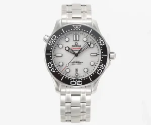 VS Factory OMEGA Seamaster Planet Ocean 600m Co-Axial Master Chronometer 42mm Diver’s Watch – Stainless Steel with Black Ceramic Bezel, White Dial by VSF Watch
