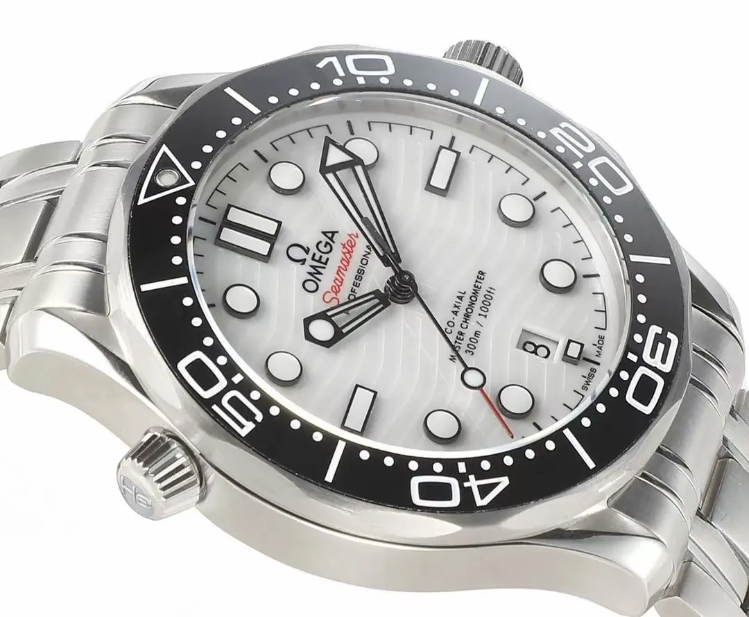 VS Factory OMEGA Seamaster Planet Ocean 600m Co-Axial Master Chronometer 42mm Diver’s Watch – Stainless Steel with Black Ceramic Bezel, White Dial by VSF Watch - 图片 4