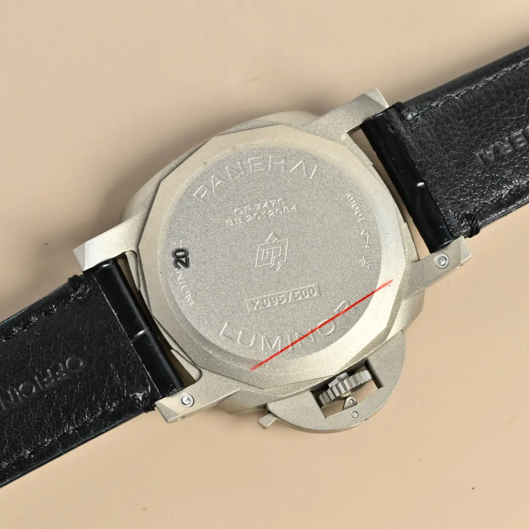 Panerai Luminor GMT Automatic Blue Dial Stainless Steel Men’s Watch with Black Alligator Leather Strap - 图片 7