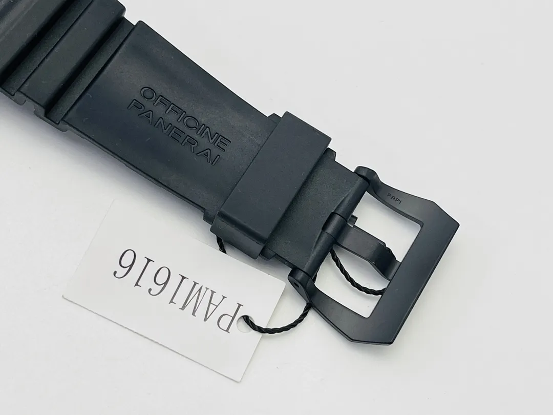 Panerai Submersible Automatic Blue Dial Black Rubber Strap Men’s Dive Watch - 图片 6