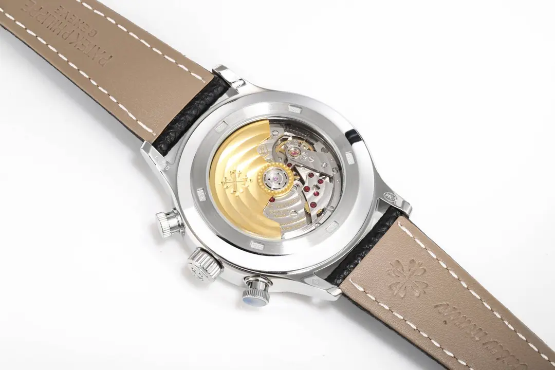 Patek Philippe 5924G White Dial Leather Strap Super Clone Replica Watch - 图片 7