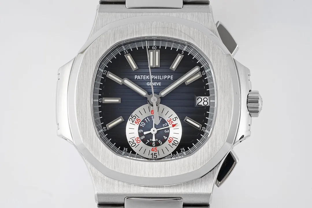 Patek Philippe 5980 Nautilus Blue Dial Steel Super Clone Replica Watch - 图片 2
