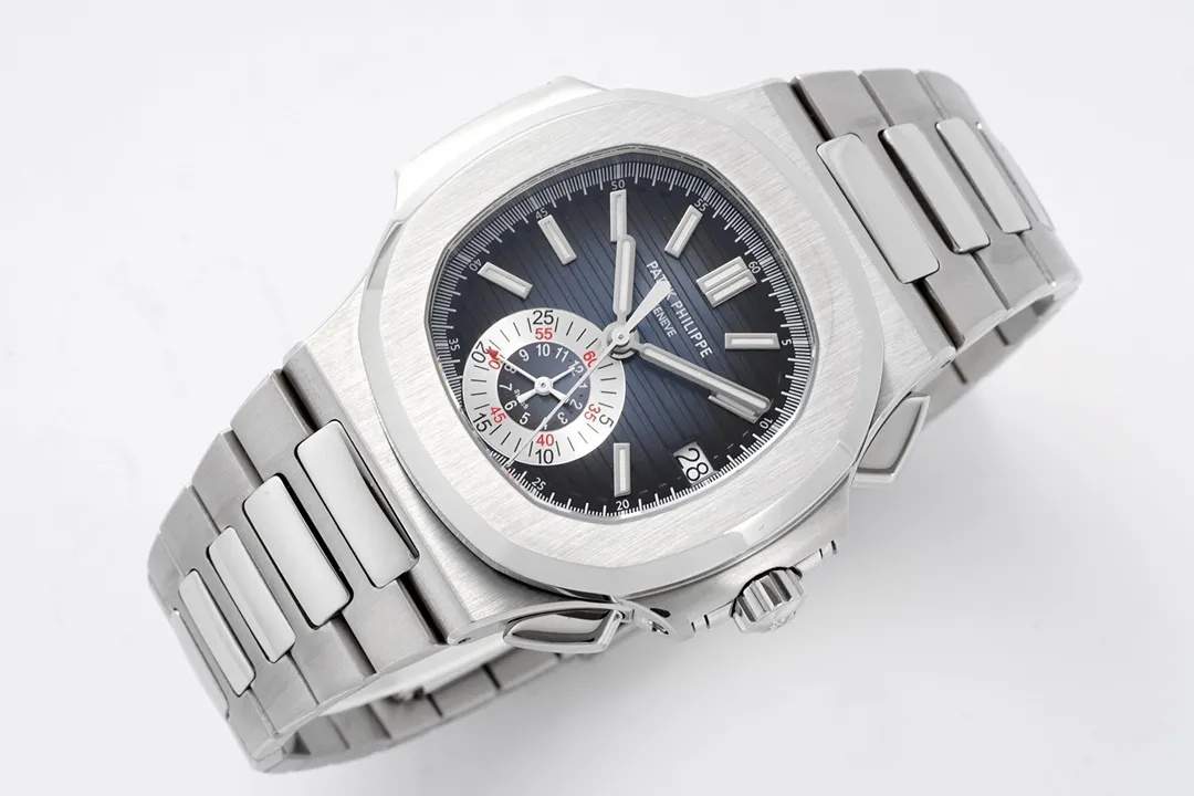 Patek Philippe 5980 Nautilus Blue Dial Steel Super Clone Replica Watch - 图片 4