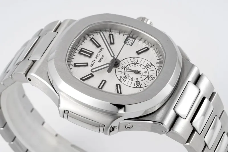 Patek Philippe 5980 Silver Chronograph Super Clone Replica Watch – RepTime